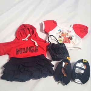 BAB Build A Bear Girl Clothing Lot of 5 Pieces High School Musical Red Hoodie